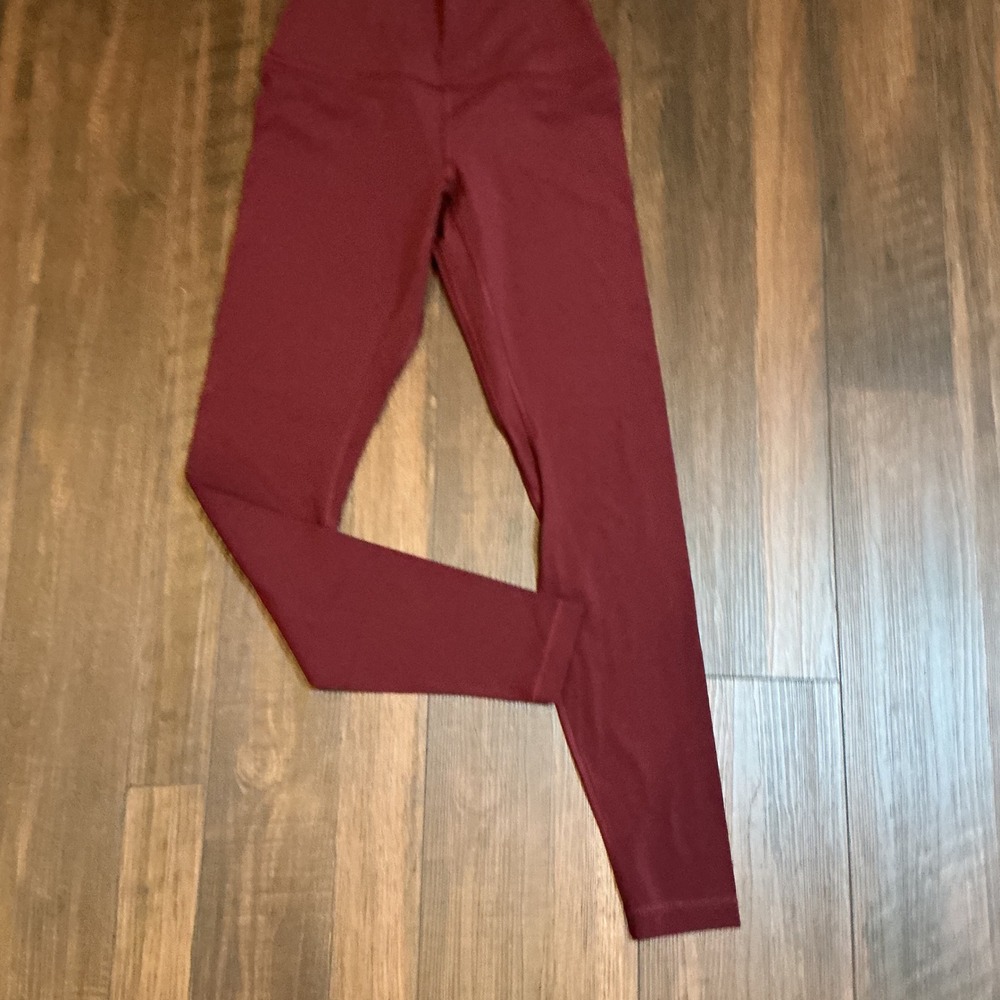 Lululemon Align High-Rise Pant 25 Burgundy Red Yoga Leggings Size 6 LW5DITS